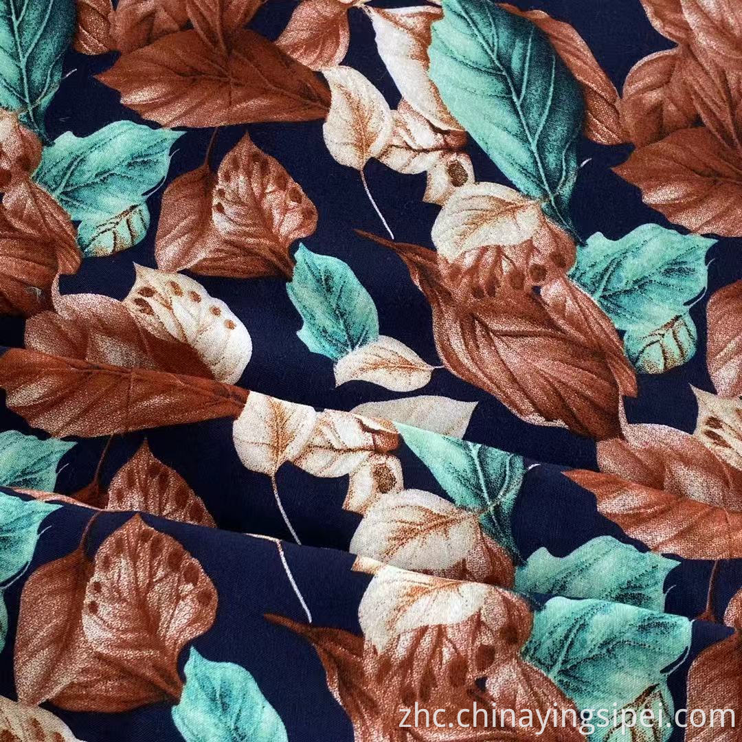 ISP纺织女装布料织物普通编织的人造丝纺织品材料印花织物用于礼服